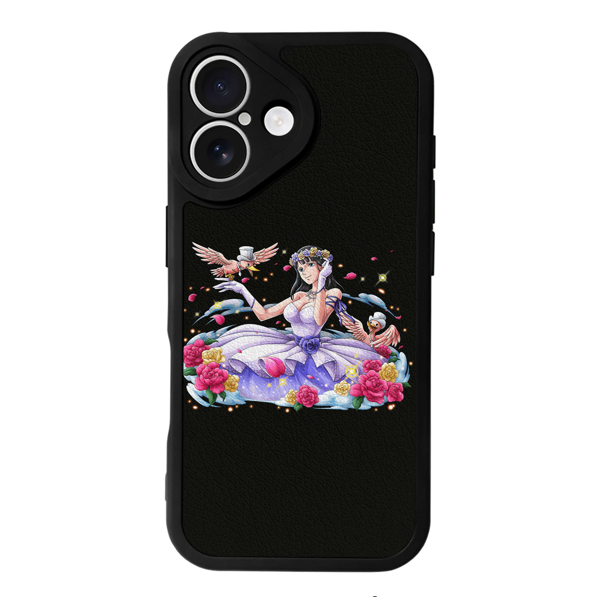（画像用） ワンピース ニコ・ロビン ONE PIECE Nico Robin 【iPhone 16シリーズ対応】シリコンスマホケース（レザー調） 材質：シリコン